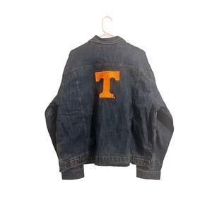 Wrangler XL Retro Tennessee Volunteers Button-Up Denim Jacket College Western